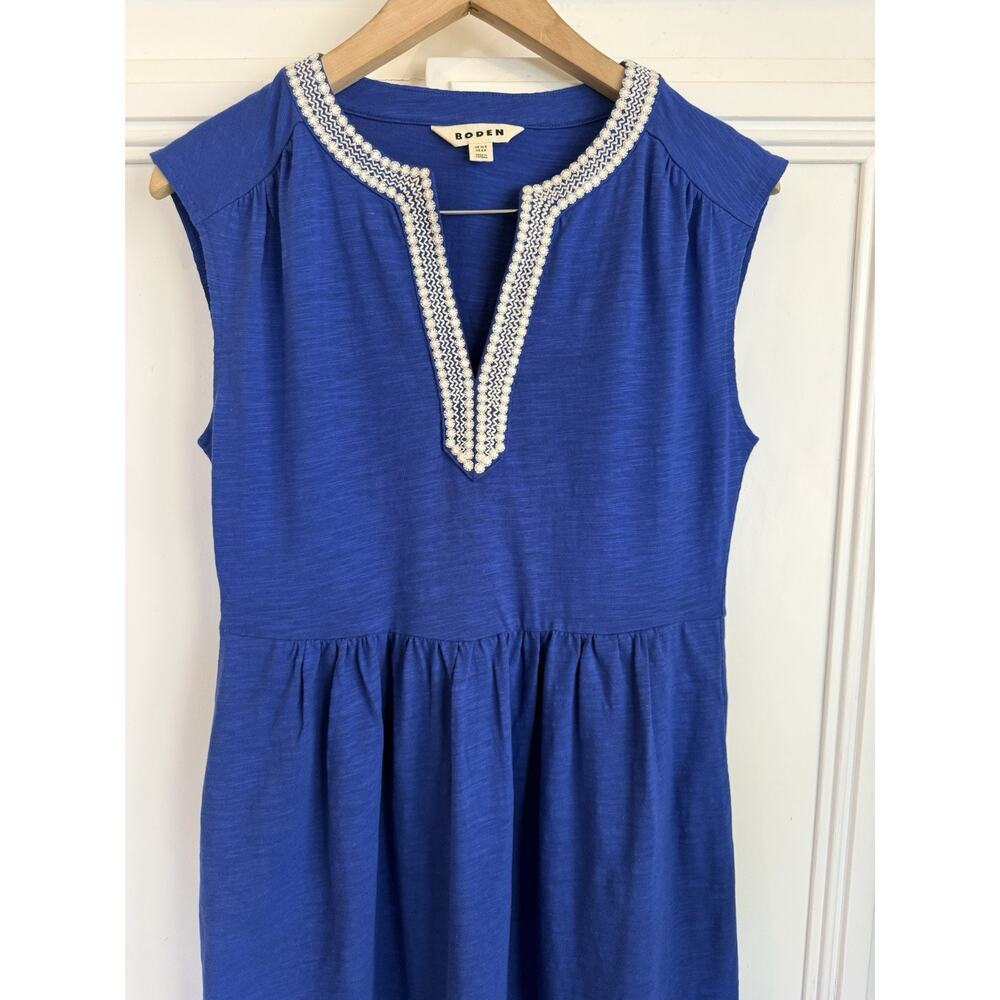 Boden May Jersey Midi Dress - Bright Blue - Size 8R - Excellent / MSRP $149 - Picture 4 of 16